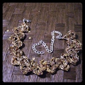 Cute, brown choker necklace